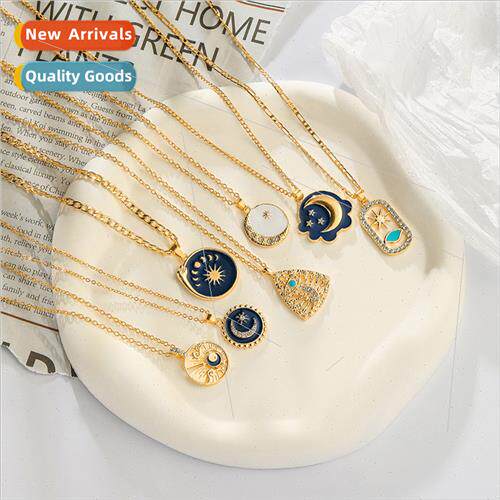 che Korean hundred fashion simple Europe moon stars oil drop
