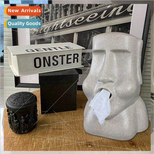 Moai tissue box Easter Island Moai household paper box Scand