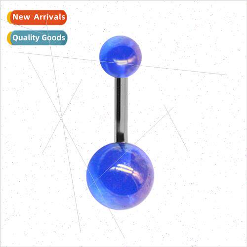 Europe Acrylic Bellybutton Ring Blue Bellybutton Ring Navel