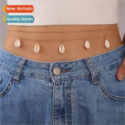 Europe summer fashion sexy beach body chain simple shell pen