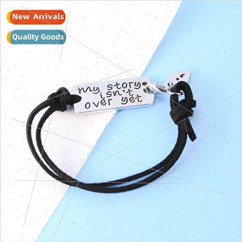 Personalized Fashion Letter My story isnt over yet Engraved