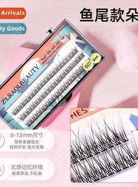 0.07 Fish Tail Extensions Crossover Eyelashes Swallow Tail S