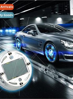 Car flash S02 solar wheel lights LED lights flash flash colo