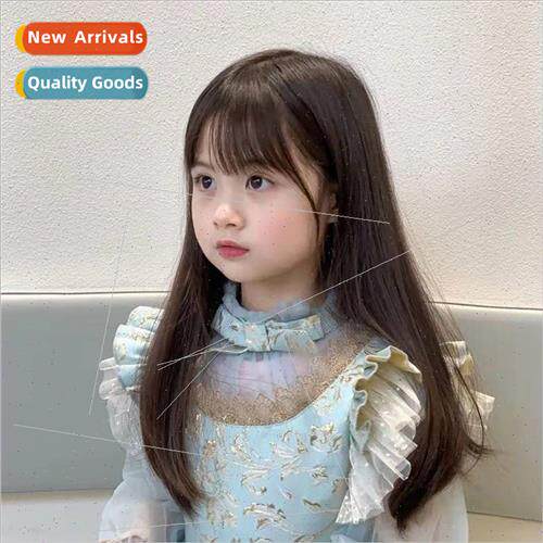 Children wigs 适用women long Qi bangs  high temperature silk