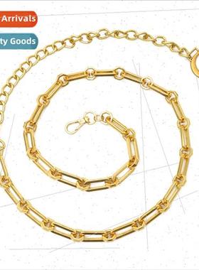 Runway  c letter D chain belt women decorative waist chain s