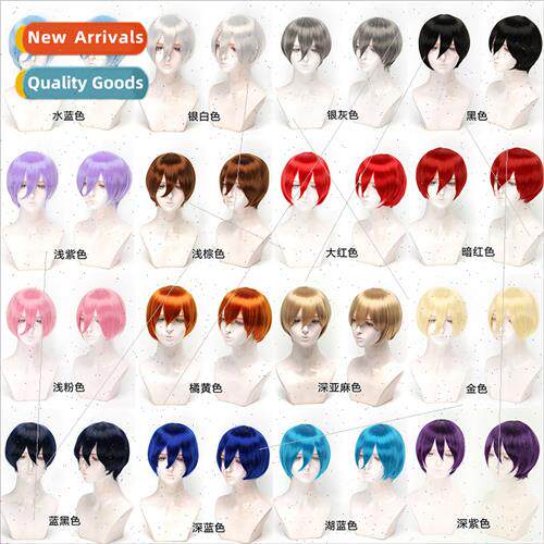 Europe anime cosplay wig High-temperature wire thickened  un