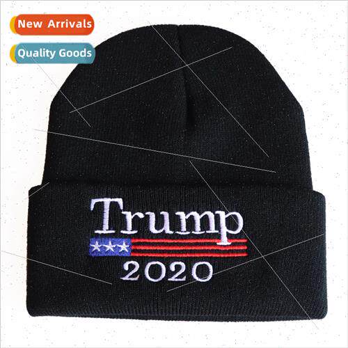 Sngth Trump Woolen Hat 2020trump Embroidered Kn Hat Warm Pul