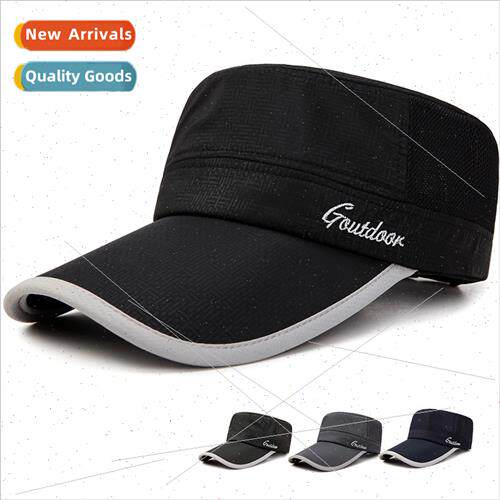 Flat top hat spring summer outdoor long edge shade sun hat u