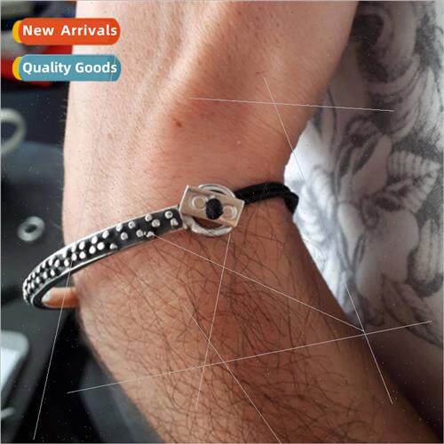 Europe Men Hip Hop Open Adjustable Bracelet Rope Connection