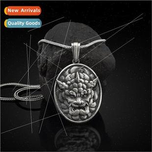 Dog Pendant cky Chinese Pend Amulet Foo Necklace Vintage Men