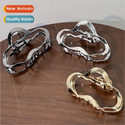 French grasp clip shaped clouds hollowed out back head plate