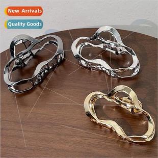 shaped clouds head grasp plate back clip out French hollowed