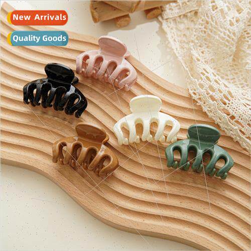 back head spoon clip Korean arc hair grab simple medium grab