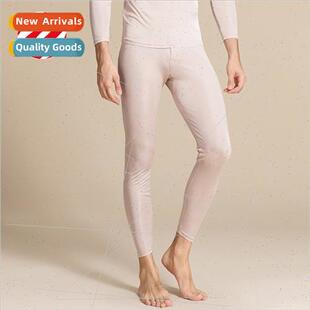 Spring Autumn high-grade pure silk bottoms men thin solid-co