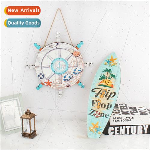 Creative Wooden Surfboard Wooden Plaque Hanging Solid Wood O