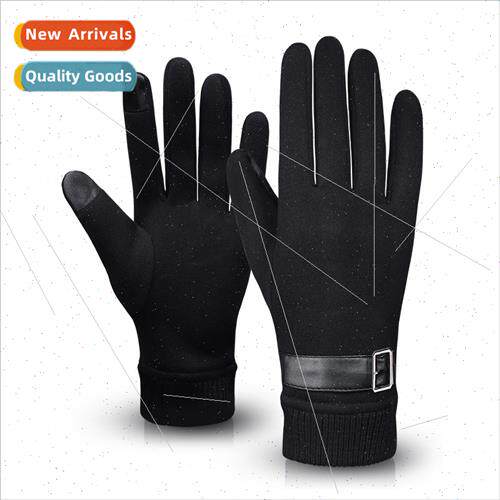 New cycling gloves not down men winter thickened touch scree