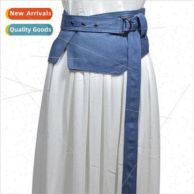 Women wide denim waistband mple hipster girdle waist thin wi