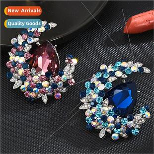 Moonlight Gemstone Elegant Brooch Women Elegant Corsage Su C