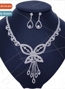 Bridal Twopcs Chain Set  American Necklace Jewellery Set Rhi