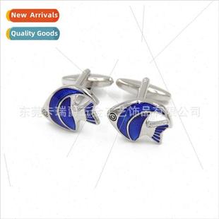 Shirt Ornamental French Cufflinks Fish