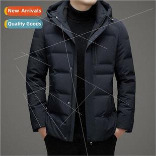 duck removable thickened jacket down whe cap men Winter