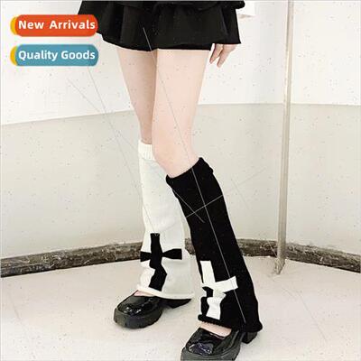 jk mid-calf socks women autumn winter flared gothic leggings
