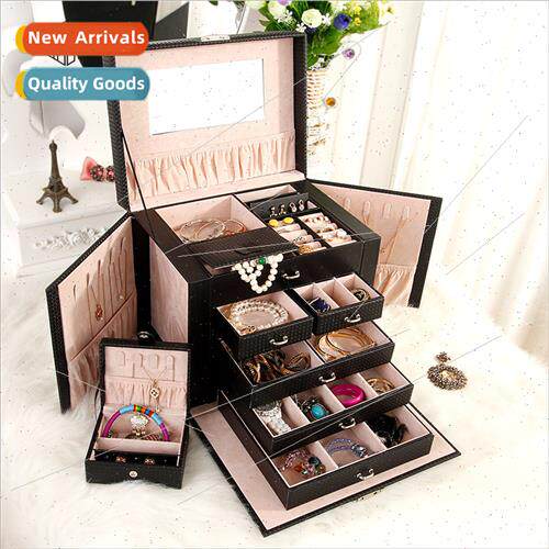Jewellery box jewellery storage box Europe PU leather drawer