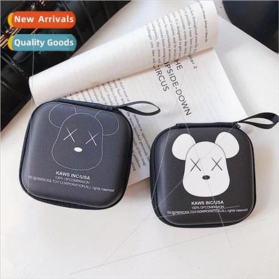 Violent Bear Coin Purse Square Bag wh String Cartoon Headpho