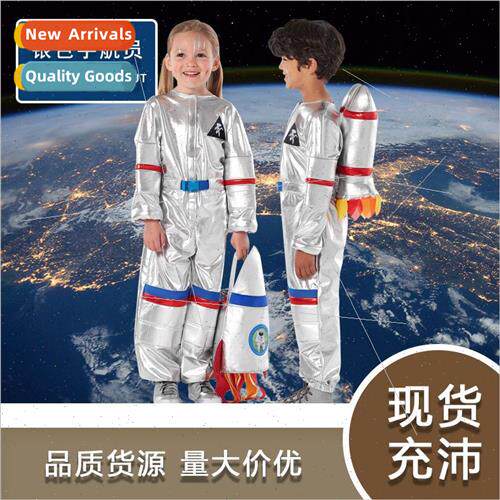 Sports Games Kids Space Su lver Astronaut Su Pilot Cos Costu