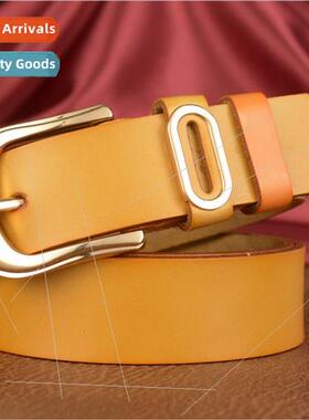 Handling ladies belt cowhide fashion leisure belt Spring Sum
