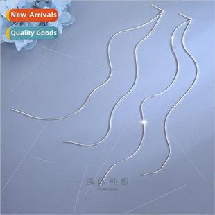 ear Koreasimple cold ins wire chain bone snake silver 925