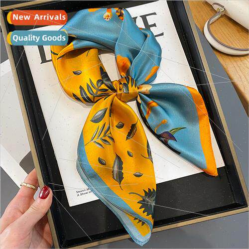 2022 new spring summer sweet retro printing color blocking 7