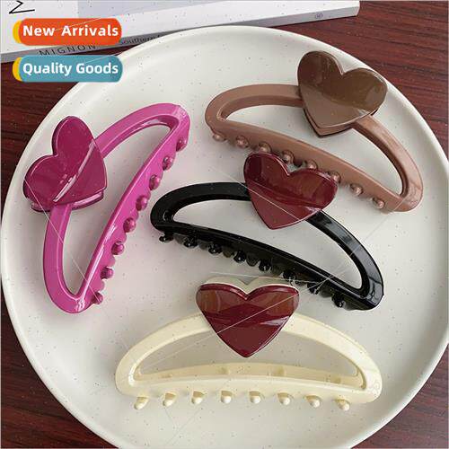 Oversized grab clip hairpin female back head plate hair clip