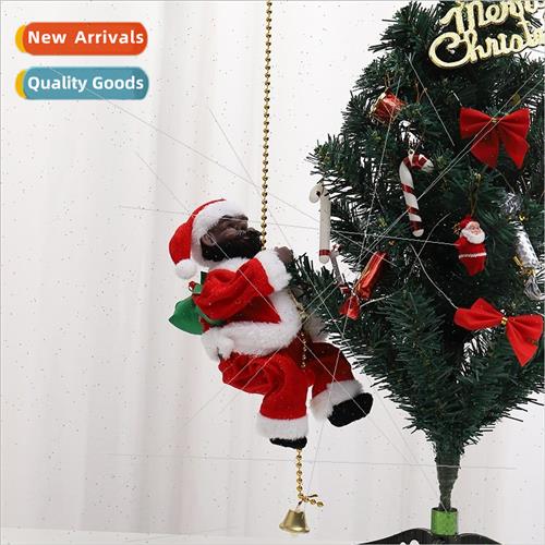 Electric musical toys Santa Claus climbing beads old man dol