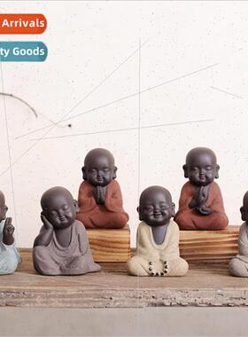 Dehua ceramics Zen small ornaments shamisen alabaster tea pe