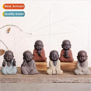 small ornaments shamisen Dehua tea Zen alabaster ceramics