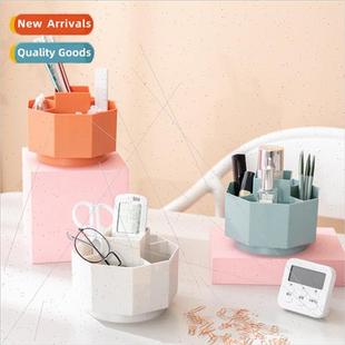 Rotating pen holder desktop stationery organizer office crea