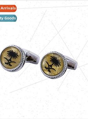 Middle East Saudi Tree Shape Cufflinks New Alloy Cufflinks c
