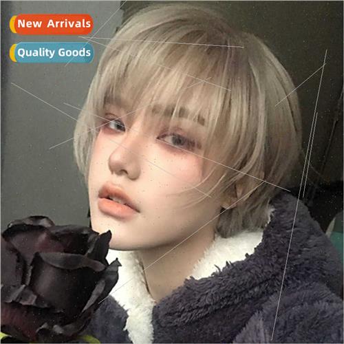 Men wig headgear Korean fashion short cosplay fake hair invi