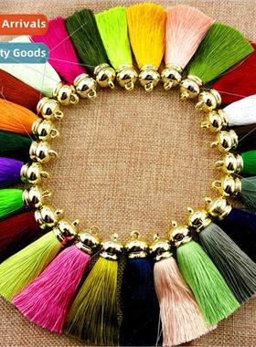 Imation metal cap rayon silk tassel spike China knot tassel