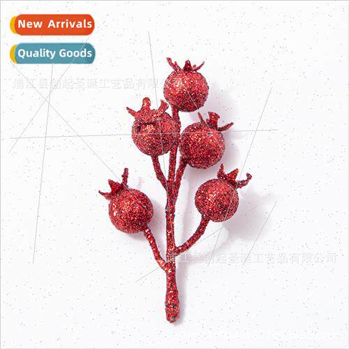 Christmas decorations 5 head 7 head 12 head gold dust simula