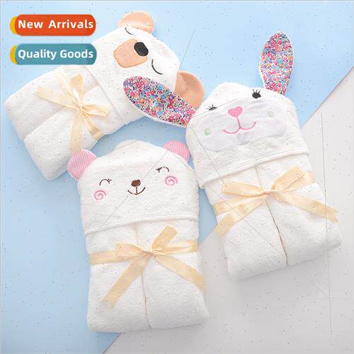 Bamboo fiber children cape bath towel newborn soft skin-frie