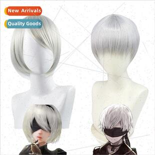 er Mechanical Age lver Gray Wig 9S nier automata2Bcos Wigs l