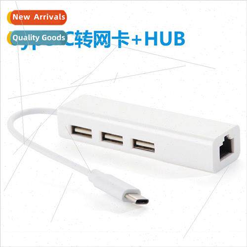 USB Type-C to Network Cable Hub 100Mbps Drive- 2.0 HUB Netwo