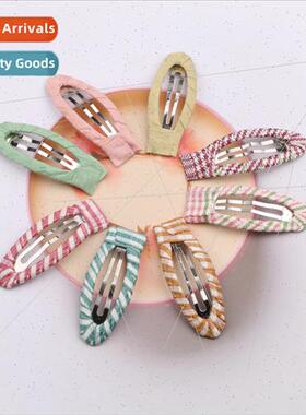 Spring Korean webbing full package BB clip side clip hairpin