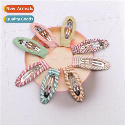 Spring Korean webbing full package BB clip side clip hairpin