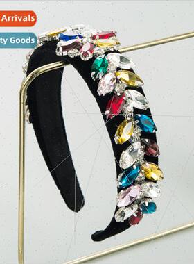 New Ba fashion super flash rhinestone glass drill headband f