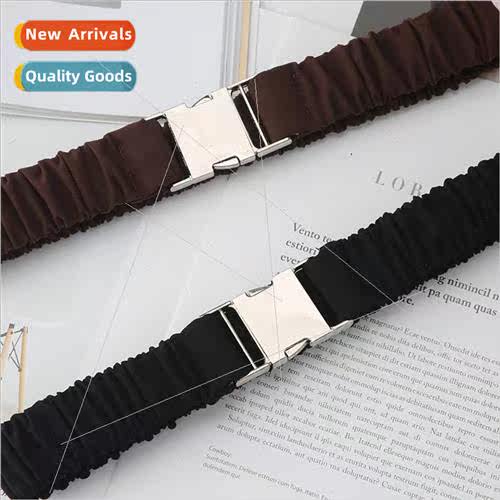 Korea Women Elastic Wide Belt Fashion Su Waistband Shirt Dre