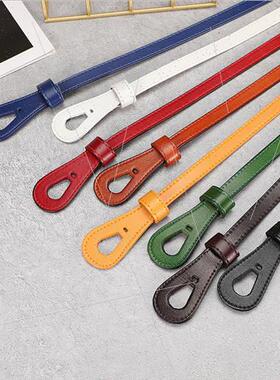 leather Korean fashion decoration su coat sweater pure cowhi