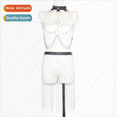Europe Ladies Tassel Belt Sexy Body Chain Spice Girl Back Bi